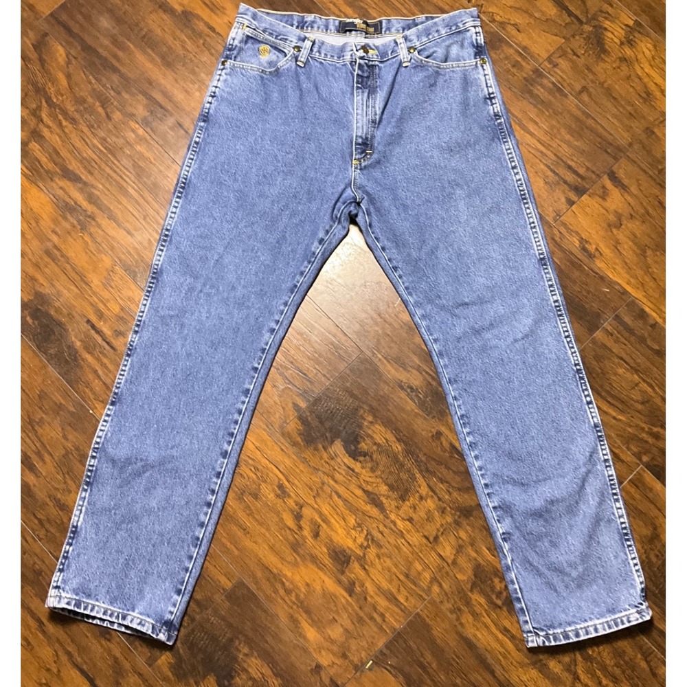 Wrangler George Strait Collection Mens Blue Cowboy Cut Jeans 36x32